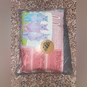 Inflatable bunny costumes gray one size fit most